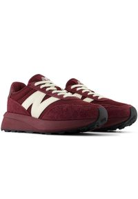Buty unisex New Balance U370PA – bordowe. Kolor: czerwony. Materiał: zamsz, skóra. Szerokość cholewki: normalna. Sezon: lato #2