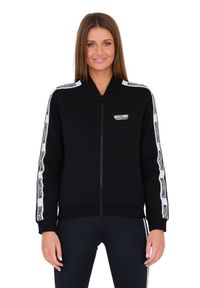 MOSCHINO Czarna damska bluza z lampasami, Rozmiar S. Kolor: czarny #3