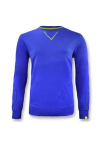 LEGEA - Bluza damska z bawełny NEBI jasnoniebieska. Kolor: niebieski, wielokolorowy, żółty. Materiał: bawełna. Długość rękawa: długi rękaw. Długość: długie. Sport: fitness #1