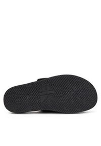 Calvin Klein Jeans Klapki Double Bar Sandal Mtl YM0YM01020 Czarny. Kolor: czarny. Materiał: materiał #6