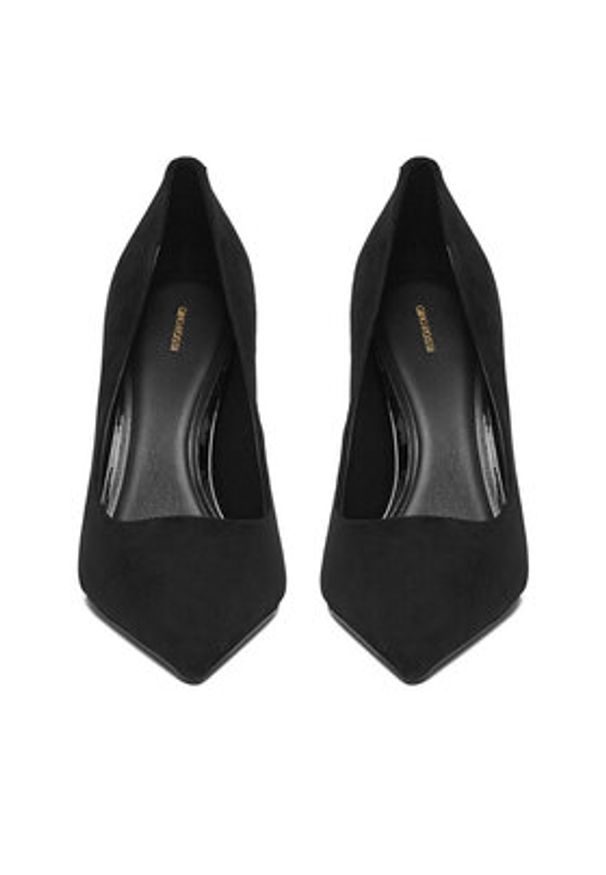 Gino Rossi Szpilki EO-CINDY-1735-2-1 Czarny. Kolor: czarny. Materiał: skóra, zamsz. Obcas: na szpilce