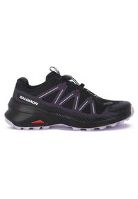 salomon - Buty do biegania damskie Salomon Speedcross Peak W. Kolor: czarny. Materiał: materiał, syntetyk. Szerokość cholewki: normalna. Model: Salomon Speedcross
