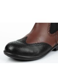 Buty robocze ochronne Lavoro 6036.42 brązowe czarne. Kolor: brązowy, wielokolorowy, czarny. Materiał: skóra. Szerokość cholewki: normalna #10