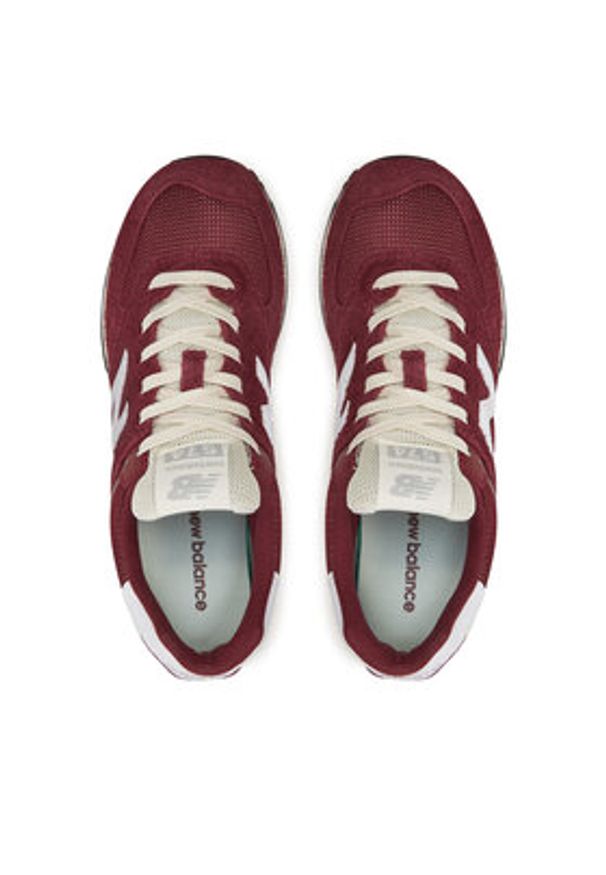 New Balance Sneakersy U574RBK Bordowy. Kolor: czerwony. Materiał: zamsz, skóra. Model: New Balance 574