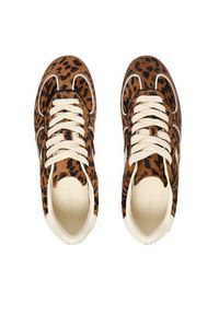 Nokwol Sneakersy August Brązowy. Kolor: brązowy. Materiał: skóra, zamsz #5