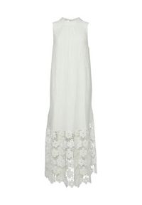 YAS Sukienka letnia Twigsy 26037703 Biały Relaxed Fit. Kolor: biały. Materiał: lyocell. Sezon: lato