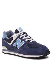 New Balance Sneakersy GC574ND1 Granatowy. Kolor: niebieski. Materiał: zamsz, skóra. Model: New Balance 574 #1