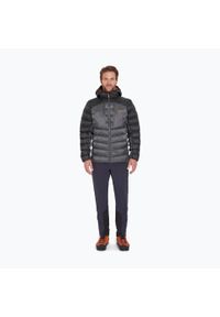 Kurtka puchowa męska Rab Cirrus Ultra Hoody. Kolor: czarny. Materiał: puch. Sport: turystyka piesza