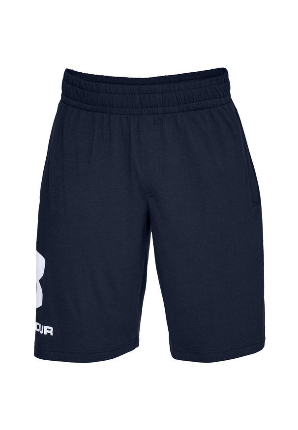 Spodenki męskie Under Armour Sportstyle Cotton Logo. Kolor: niebieski. Sport: fitness