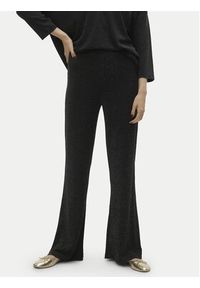 Vero Moda Spodnie dzianinowe Kanva 10296871 Czarny Regular Fit. Kolor: czarny. Materiał: syntetyk #2