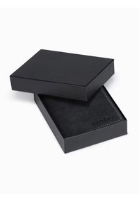 Ombre Clothing - Portfel męski skórzany A417 - czarny - uniwersalny. Kolor: czarny. Materiał: skóra #2