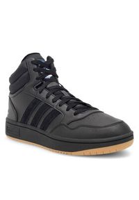 Adidas - adidas Sneakersy HOOPS 3.0 MID GY4745 Czarny. Kolor: czarny. Materiał: materiał #5