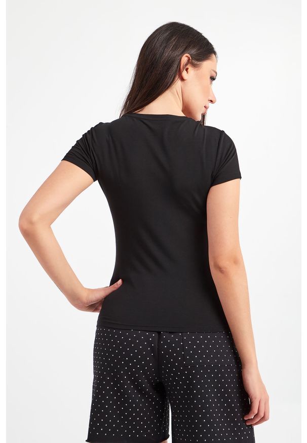Patrizia Pepe - T-SHIRT PATRIZIA PEPE. Długość rękawa: krótki rękaw. Długość: krótkie. Wzór: napisy