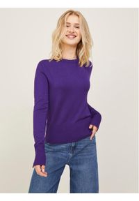 JJXX Sweter 12200214 Fioletowy Regular Fit. Kolor: fioletowy. Materiał: wiskoza #1