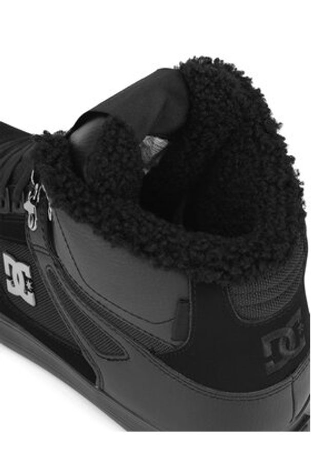 DC Sneakersy PURE HIGH-TOP WC WNT ADYS400047-3BK Czarny. Kolor: czarny. Materiał: nubuk, skóra