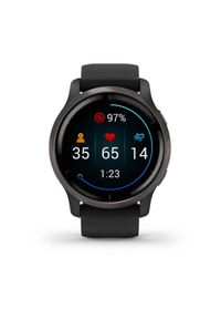 GARMIN - Garmin Venu 2 czarny. Rodzaj zegarka: smartwatch. Kolor: czarny. Styl: retro, sportowy, młodzieżowy #5