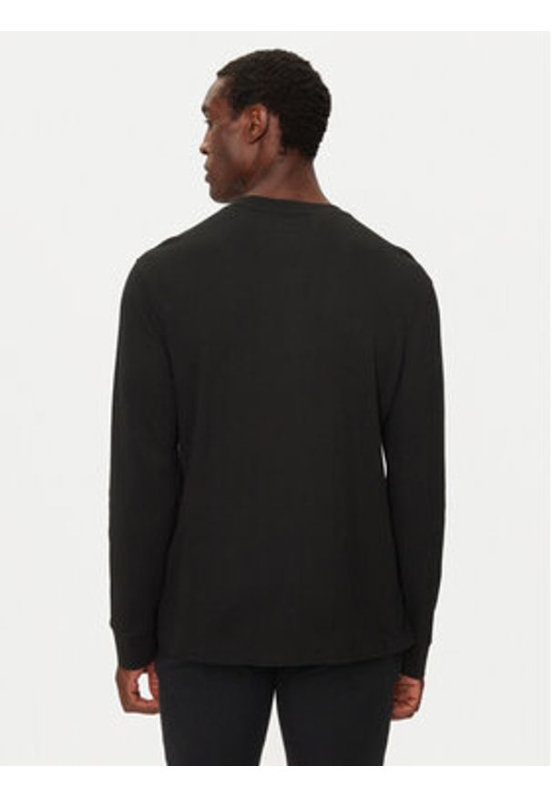 Polo Ralph Lauren Longsleeve 714950609003 Czarny Slim Fit. Typ kołnierza: polo. Kolor: czarny. Materiał: bawełna, syntetyk. Długość rękawa: długi rękaw