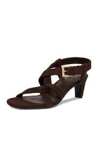 Gino Rossi - GINO ROSSI Sandały EO-124943 Brązowy. Kolor: brązowy. Materiał: skóra, zamsz #9