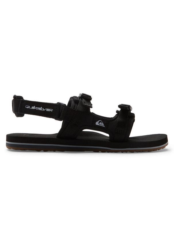 Quiksilver - Sandały dla Mężczyzn MONKEY CAGED Czarny. Zapięcie: pasek. Kolor: brązowy, zielony, wielokolorowy. Materiał: guma. Sezon: lato