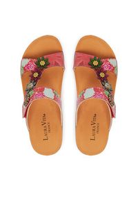 Laura Vita Klapki Facscineo 05 Czerwony. Kolor: czerwony. Materiał: skóra #6