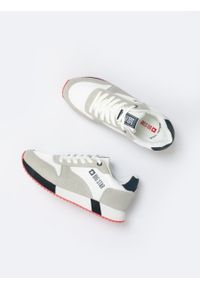 Big-Star - Sneakersy męskie biało-szare NN174501 101. Kolor: biały. Materiał: tkanina #6
