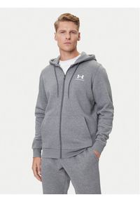 Under Armour Bluza UA Essential Fleece FZ Hood 1373881 Szary Regular Fit. Kolor: szary. Materiał: bawełna
