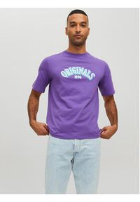 Jack & Jones - Jack&Jones T-Shirt Euphori 12232256 Fioletowy Standard Fit. Kolor: fioletowy. Materiał: bawełna #6