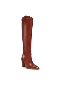 Bronx Kozaki High boots 14165-JJ Brązowy. Kolor: brązowy. Materiał: skóra