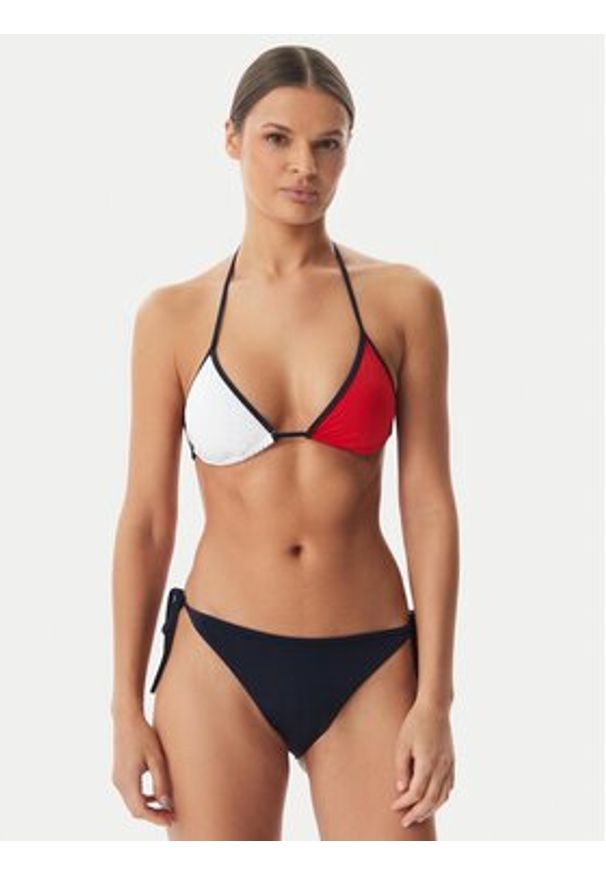 TOMMY HILFIGER - Tommy Hilfiger Dół od bikini UW0UW06575 Granatowy. Kolor: niebieski. Materiał: syntetyk