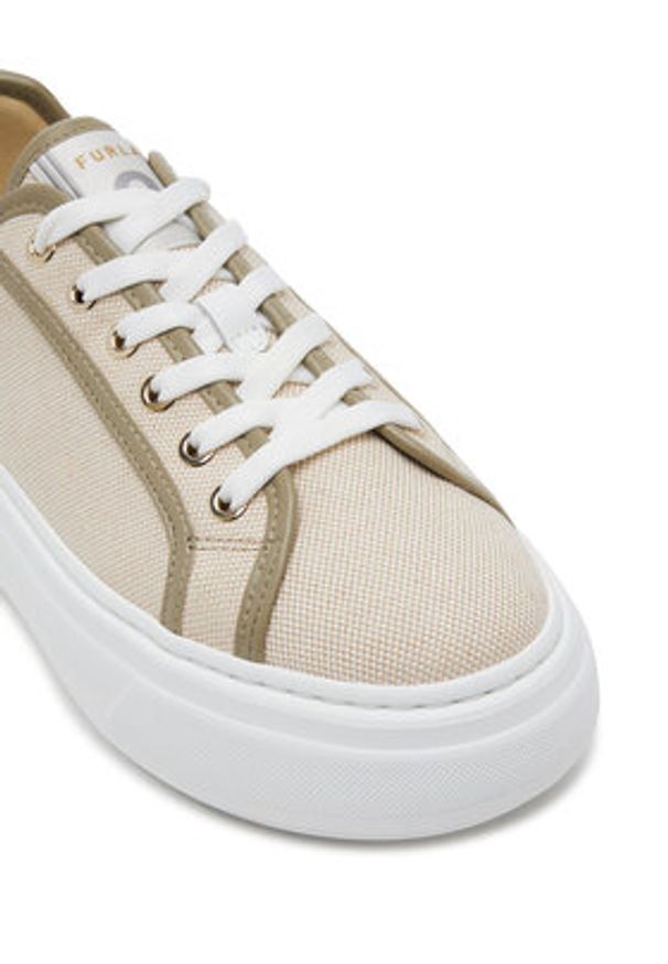 Furla Sneakersy YJ16NUA BX3902 3938S Écru. Materiał: materiał
