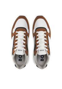 BOSS Sneakersy Parkour-L 50523221 Beżowy. Kolor: beżowy. Materiał: zamsz, skóra #4