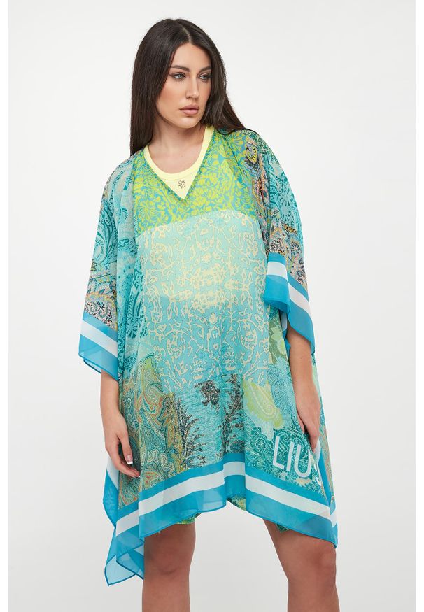 Liu Jo - Narzutka plażowa z wzorem paisley LIU JO. Okazja: na plażę. Wzór: paisley
