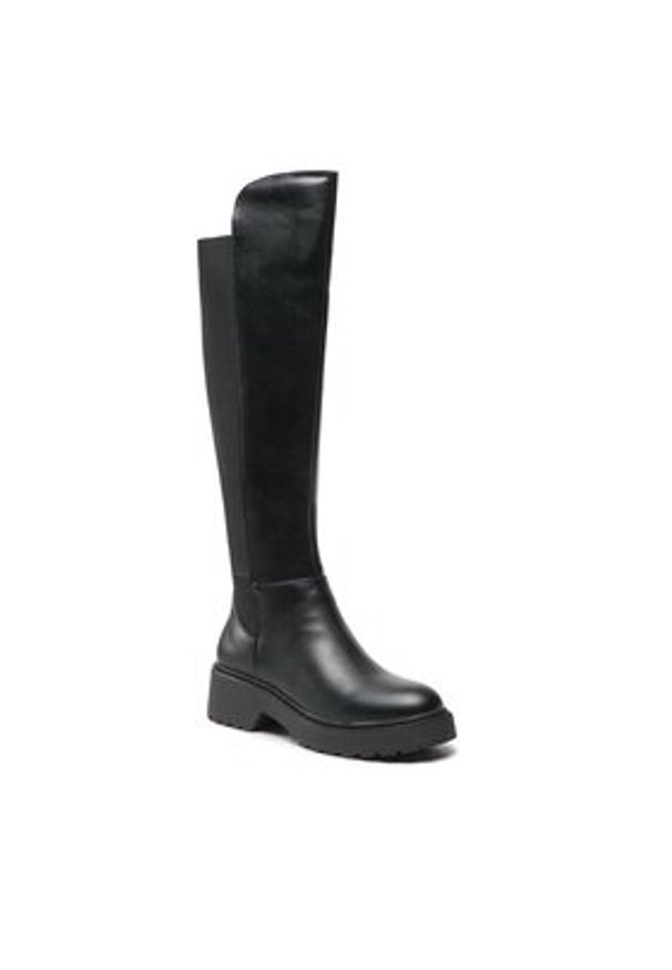Steve Madden Kozaki Callback SM11002218-04005-001 Czarny. Kolor: czarny. Materiał: skóra