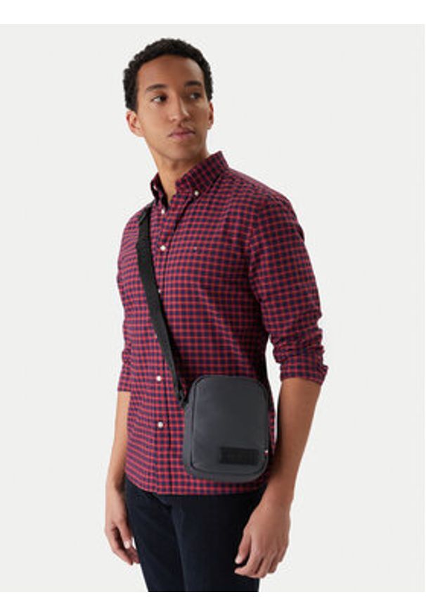 TOMMY HILFIGER - Tommy Hilfiger Saszetka Th Repreve Mini Reporter AM0AM14009 Szary. Kolor: szary. Materiał: materiał