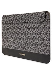 Guess GCube Stripes Computer Sleeve 16'' (Czarny). Kolor: czarny. Materiał: materiał, skóra ekologiczna. Wzór: aplikacja. Styl: elegancki