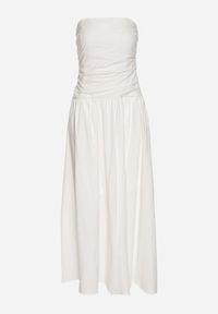 Born2be - Biała Sukienka z Bawełny Typu Bodycon Filarose. Okazja: na randkę, na imprezę, na co dzień. Kolor: biały. Materiał: bawełna. Typ sukienki: bodycon. Styl: klasyczny, casual, elegancki #6