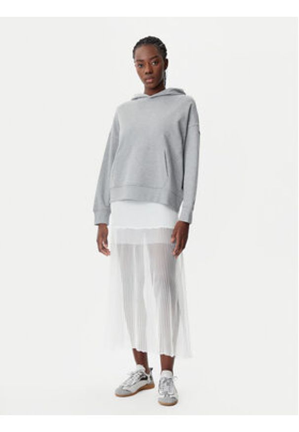 Pinko - PINKO Bluza 104623 A2F9 I42 Szary Regular Fit. Kolor: szary. Materiał: bawełna