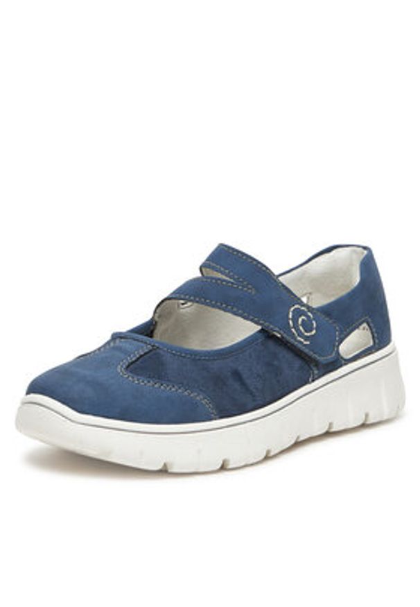 Rieker Półbuty N1350-14 Granatowy. Kolor: niebieski. Materiał: syntetyk, materiał