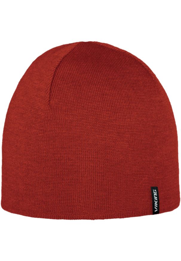 Viking - Czapka zimowa z wełną merino VIKING Noma 2.0 GWS Pro Style. Kolor: czerwony. Materiał: wełna. Sezon: zima. Styl: sportowy