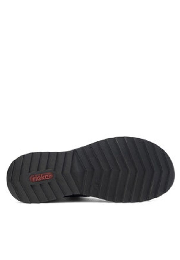 Rieker Półbuty 51592-00 Czarny. Kolor: czarny. Materiał: skóra