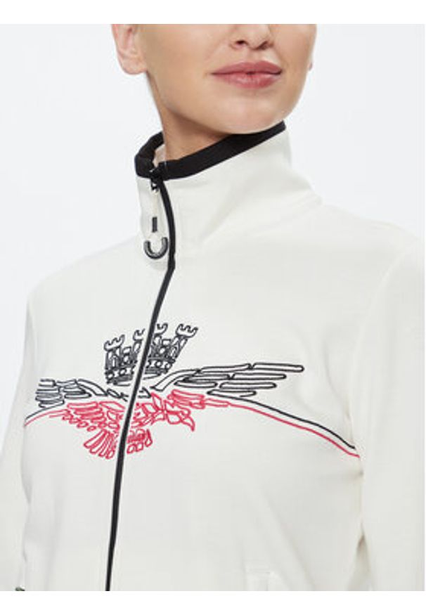 Aeronautica Militare Bluza 232FE1836DF483 Écru Regular Fit. Materiał: wiskoza
