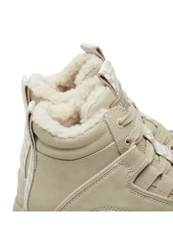 Buffalo Sneakersy Aspha Nc Mid Warm 1622185 Beżowy. Kolor: beżowy. Materiał: skóra