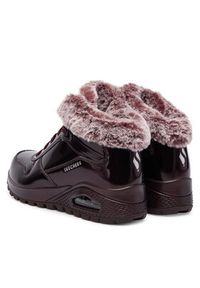 skechers - Skechers Botki Uno Rugged 168126/BURG Bordowy. Kolor: czerwony. Materiał: skóra #5
