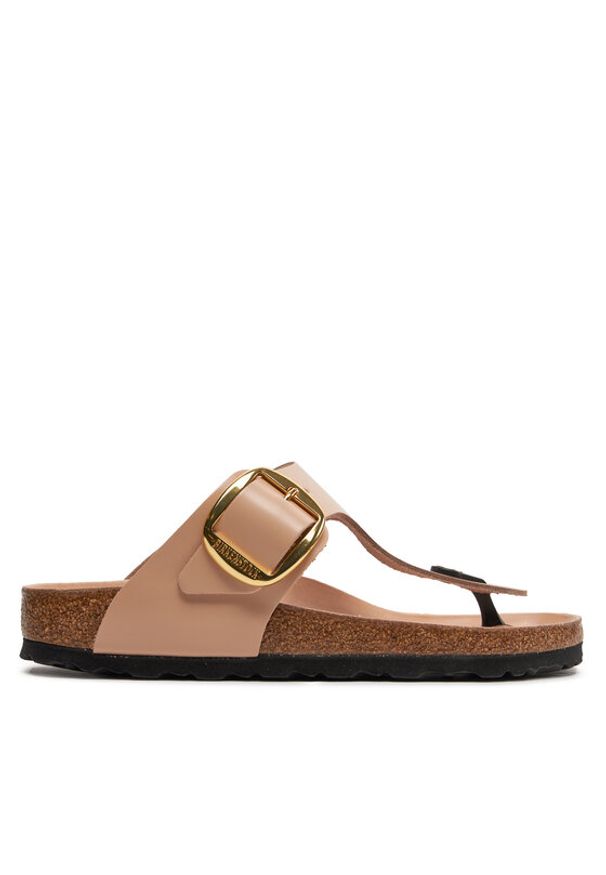 Birkenstock Japonki Gizeh 1026572 Beżowy. Kolor: beżowy. Materiał: skóra