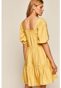 medicine - Medicine - Sukienka Summer Garden. Kolor: żółty. Długość rękawa: krótki rękaw. Typ sukienki: rozkloszowane #5