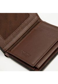 Wittchen - Męski portfel skórzany z rozcięciem. Kolor: czarny, brązowy, wielokolorowy. Materiał: skóra. Wzór: kolorowy #3