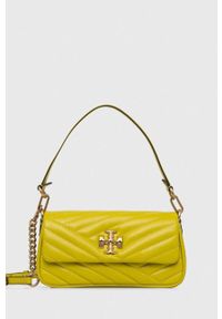 Tory Burch torebka skórzana kolor zielony. Kolor: zielony. Materiał: skórzane #1