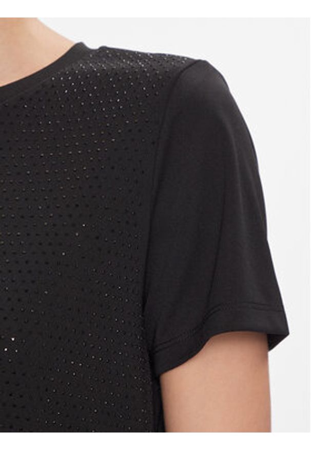 DKNY T-Shirt P3JHXDNA Czarny Regular Fit. Kolor: czarny. Materiał: syntetyk