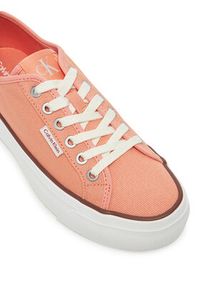 Calvin Klein Jeans Tenisówki Vulc Flatform Ctn Logo Tag YW0YW01838 Pomarańczowy. Kolor: pomarańczowy. Materiał: materiał #3