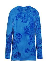 Desigual Golf Ottawa 25WWJF38 Niebieski Regular Fit. Typ kołnierza: golf. Kolor: niebieski. Materiał: syntetyk #4